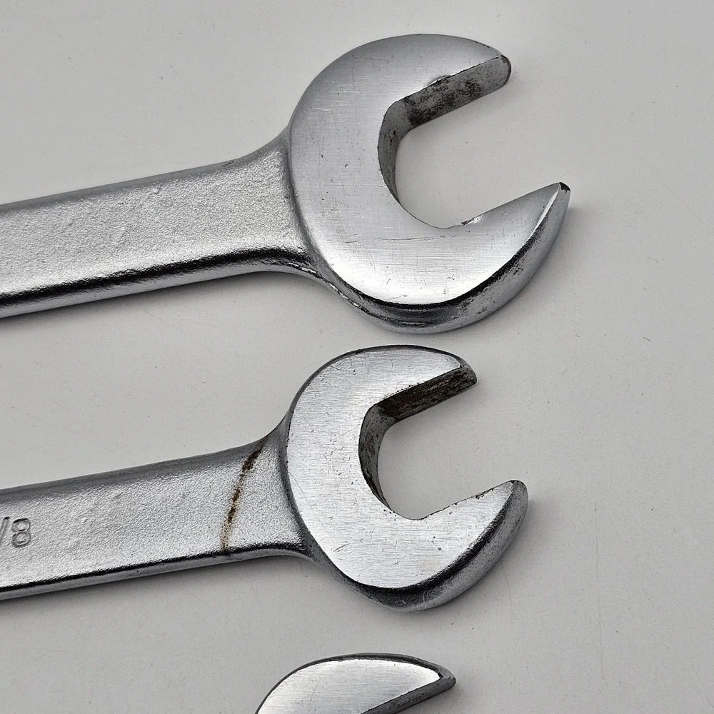 Vintage Thorsen Double Open End Wrench Set 1/4" to 7/8" USA Made Lot Of 6 - Picture 7 of 15